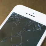 cracked iphone screen